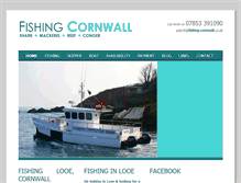 Tablet Screenshot of fishing-cornwall.co.uk